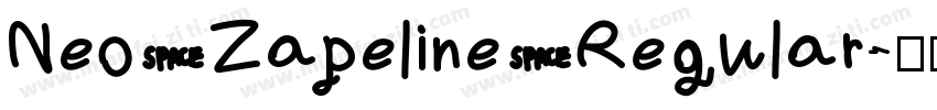 Neo Zapeline Regular字体转换
